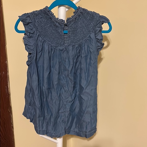 Blue Ruffled Top - Picture 3 of 6